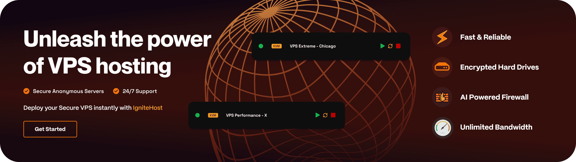 Ignite hosting banner